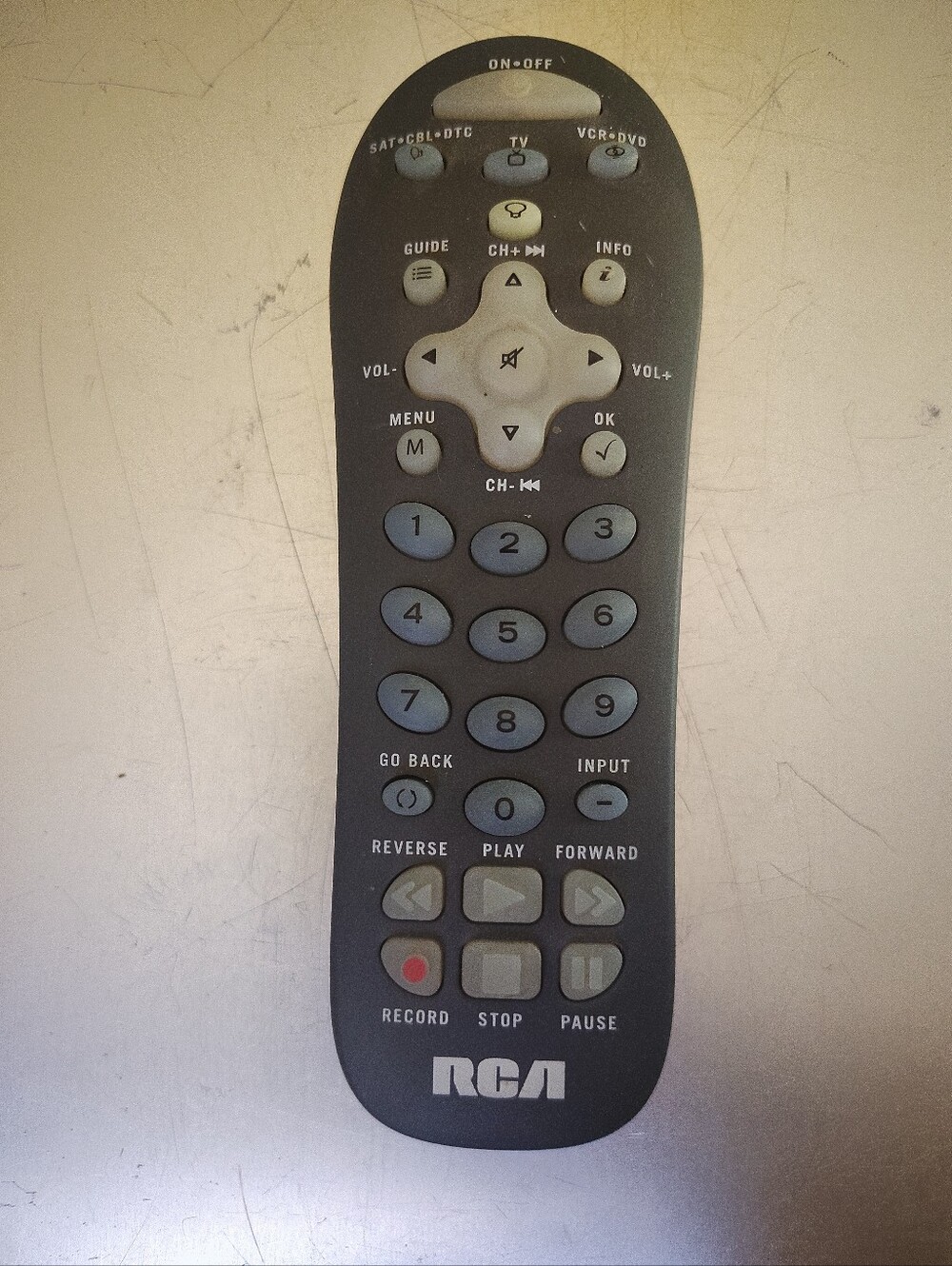 RCA OEM Universal 3 Device TV DVD SAT CBL VCR Remote Control Model RCR312WV